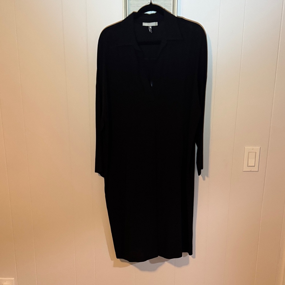 Vince Elegant Black Long Sleeve Dress